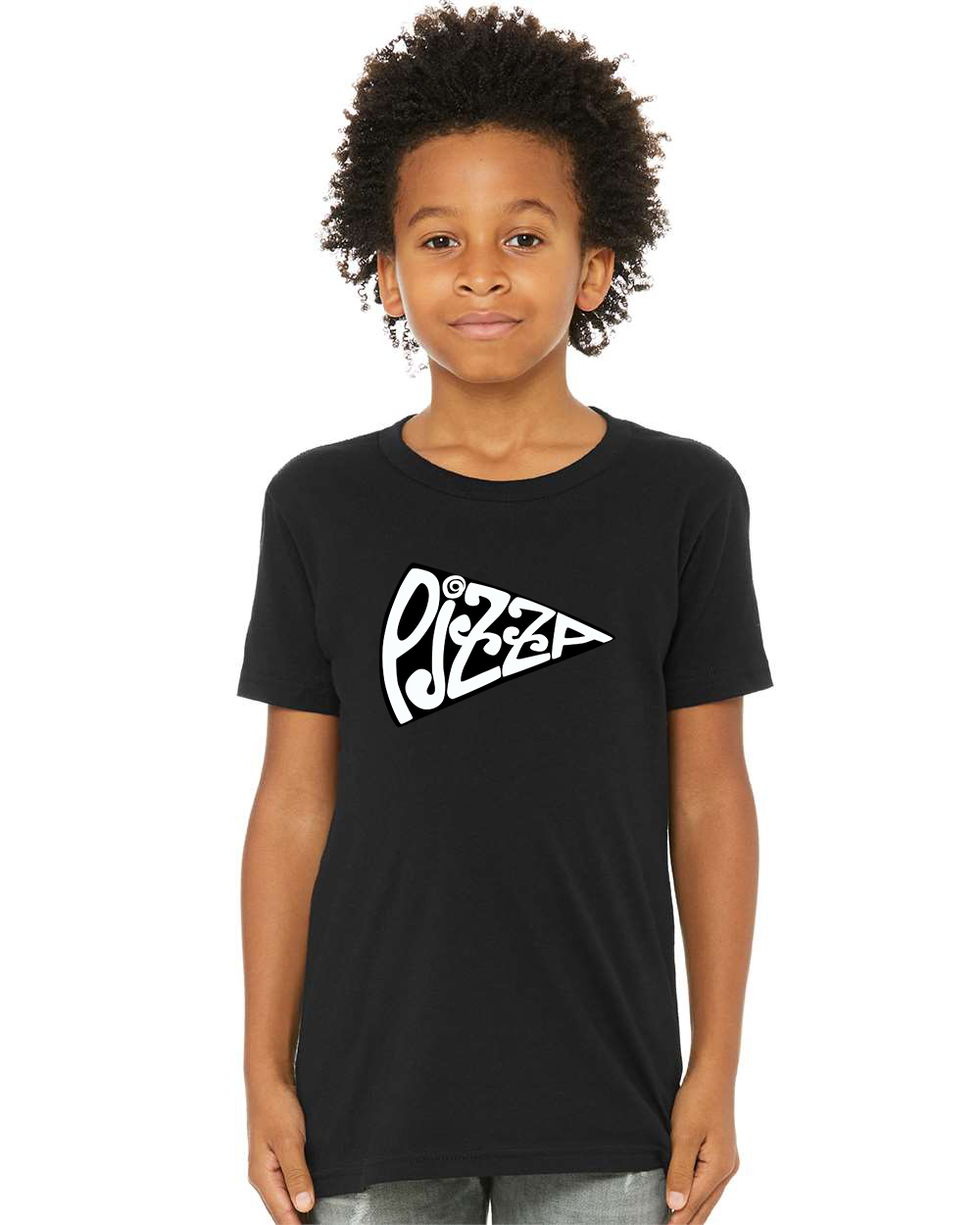 Youth Pizza Penant Tshirt - Black