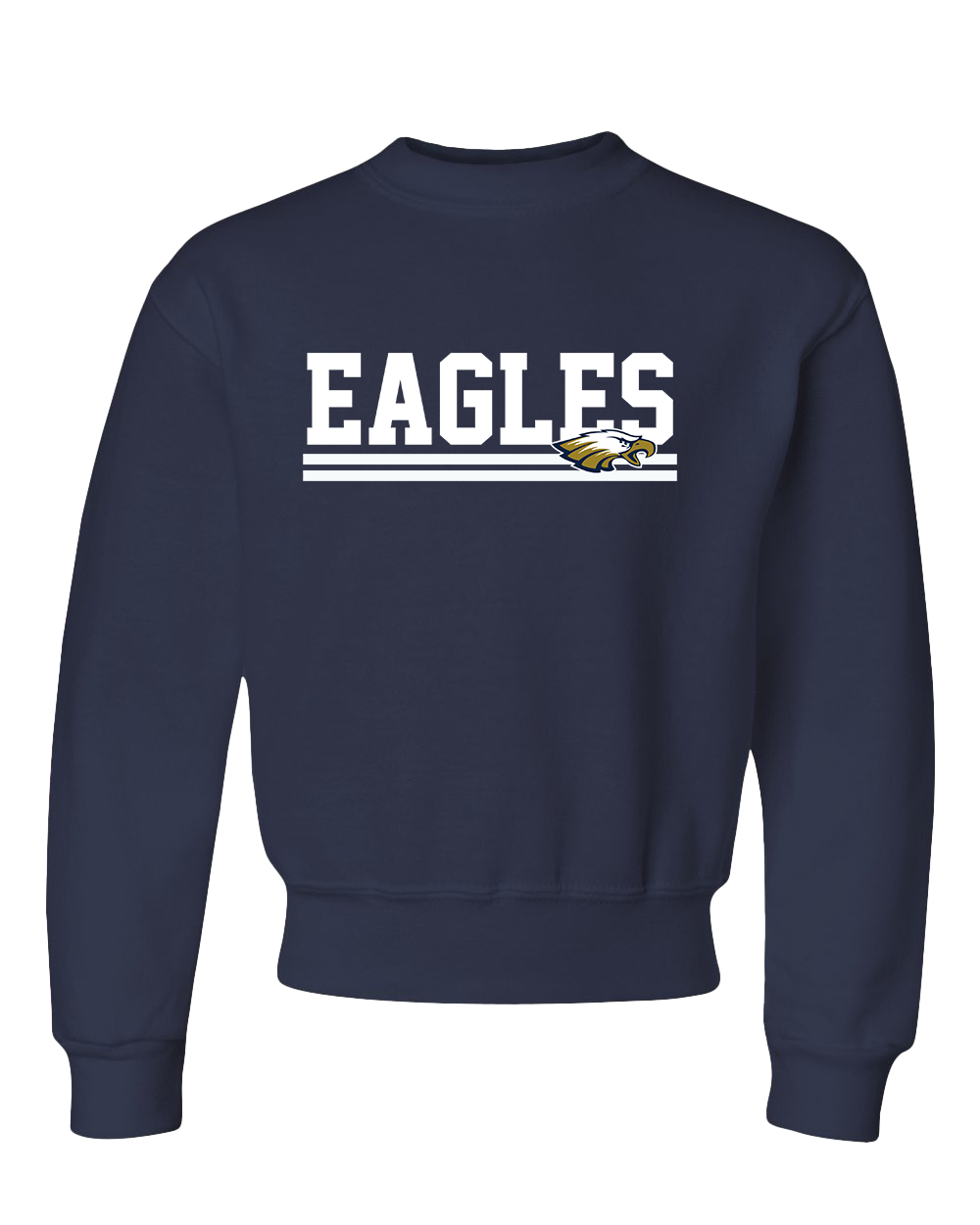 Youth Oak Hill Eagles Crew Sweatshirt - Navy