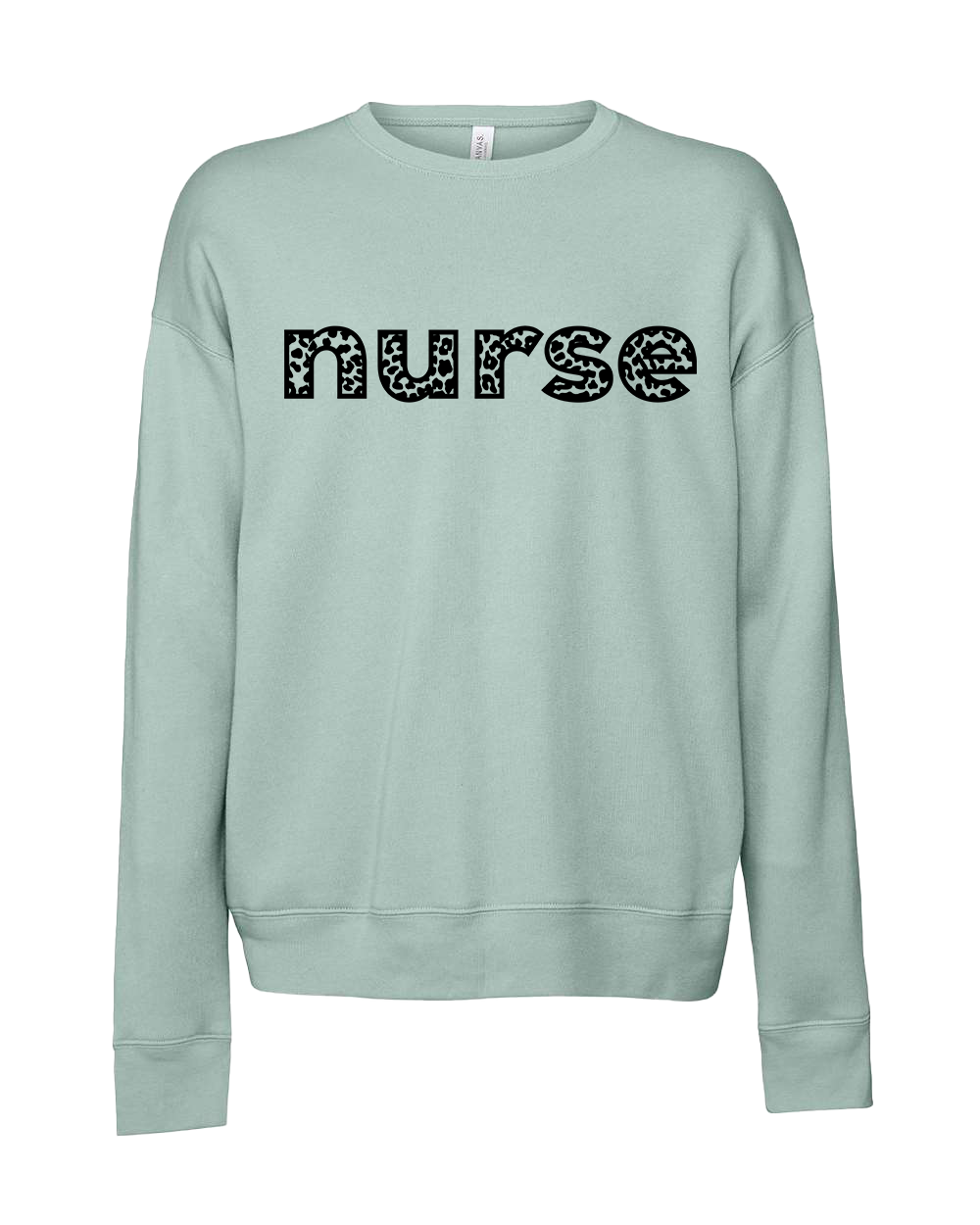 Nurse Leopard Print Crew Sweatshirt - Various Colors