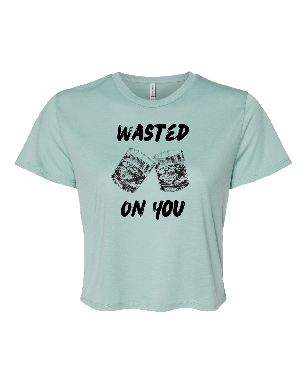 Wasted on You Cropped Tshirt - Various Colors