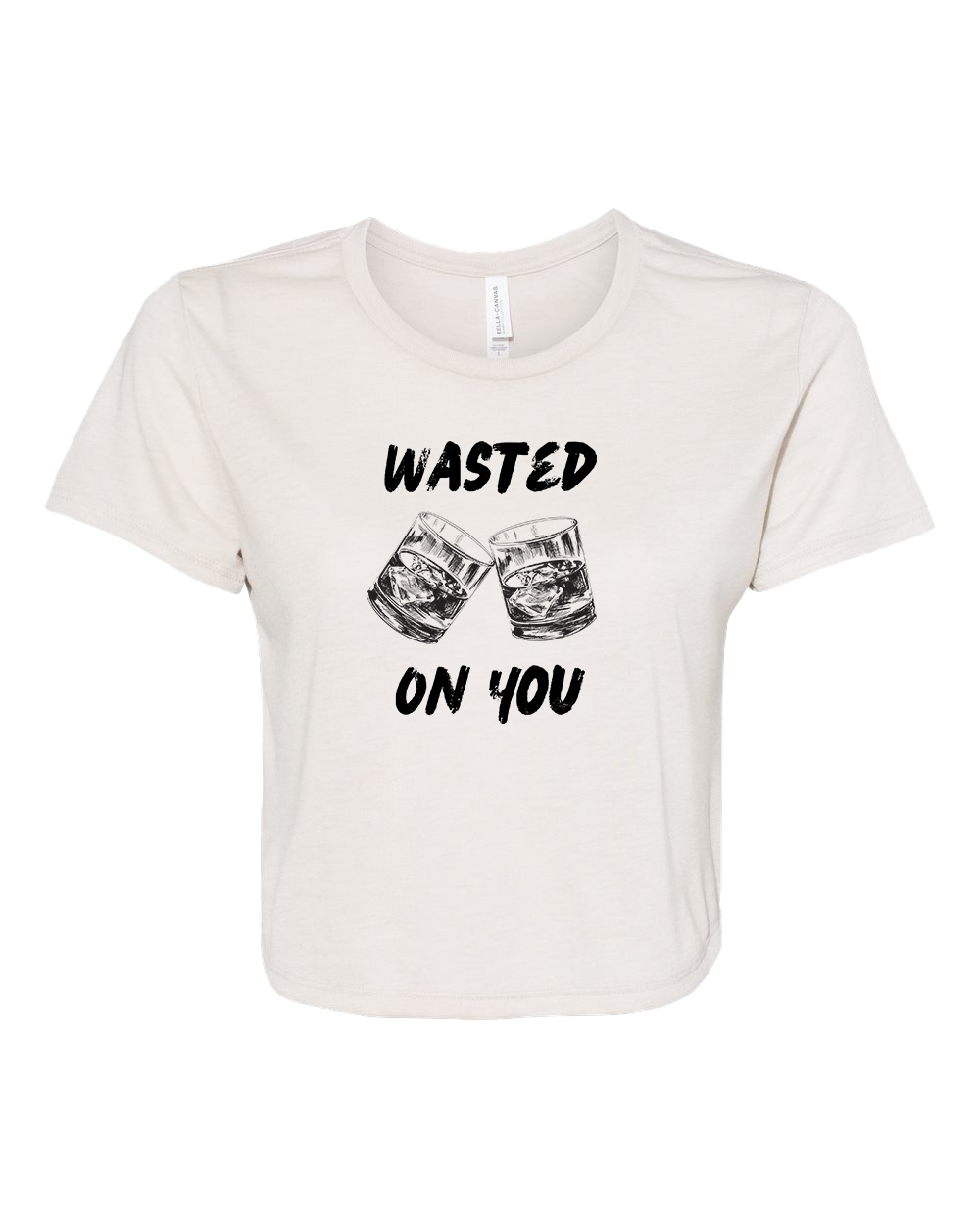 Wasted on You Cropped Tshirt - Various Colors