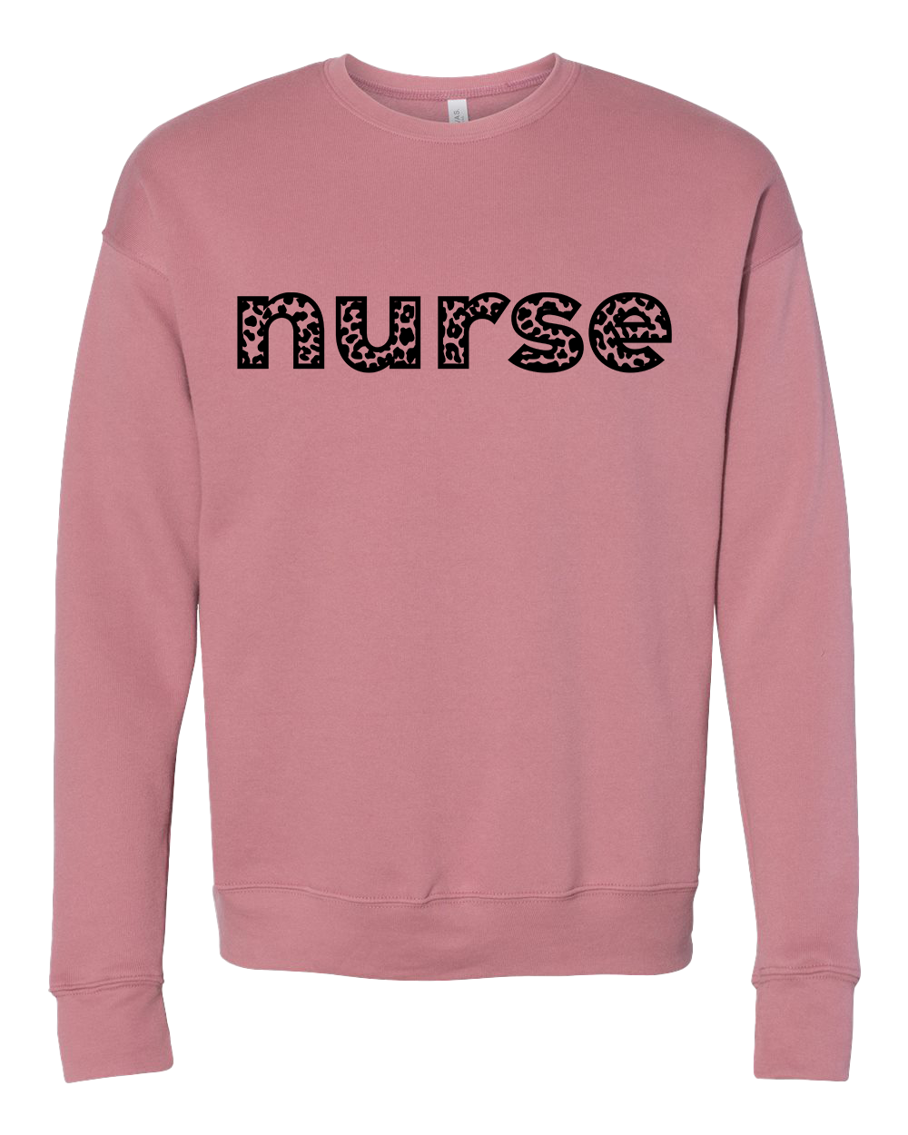 Nurse Leopard Print Crew Sweatshirt - Various Colors
