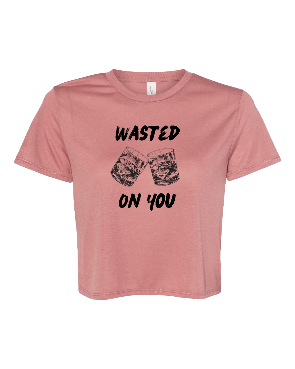 Wasted on You Cropped Tshirt - Various Colors