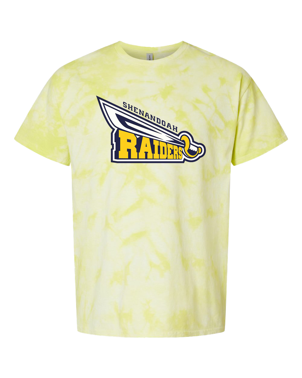 Shenandoah Raiders Tie-Dye Tshirt - Citron