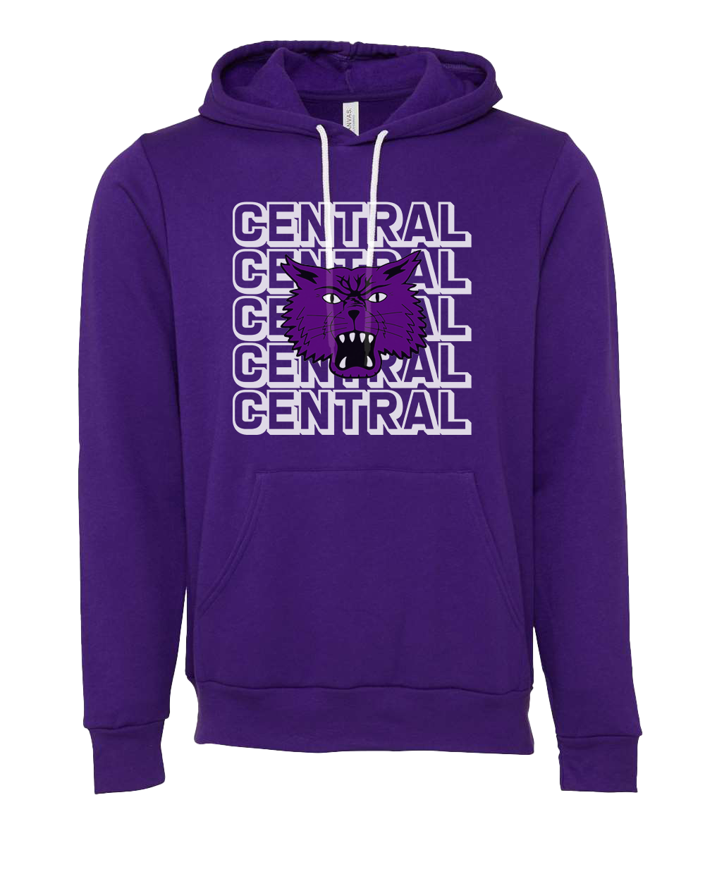 Muncie Central Bearcats Hooded Sweatshirt - Purple