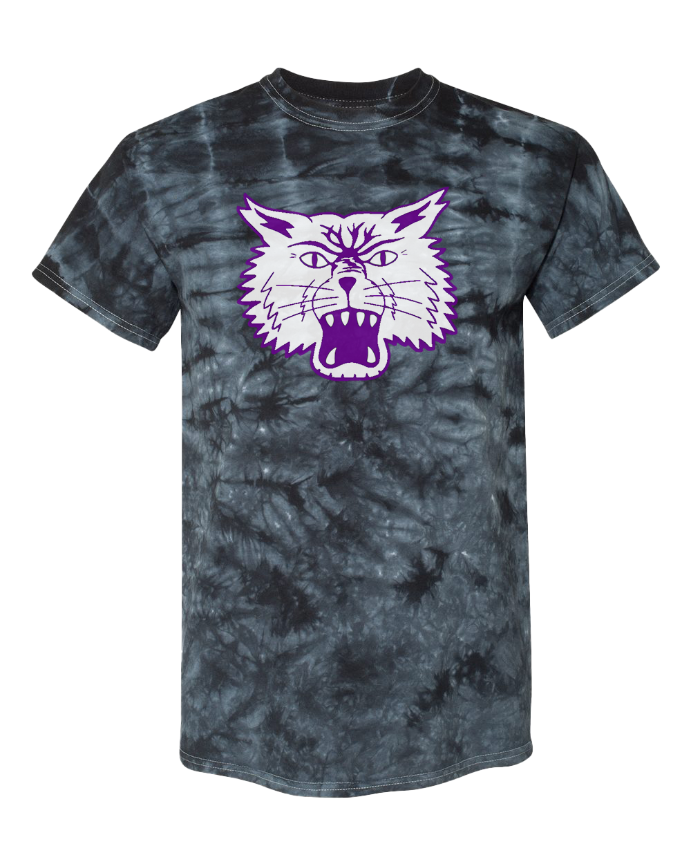 Muncie Central Bearcats Tie-Dye Tshirt - Black