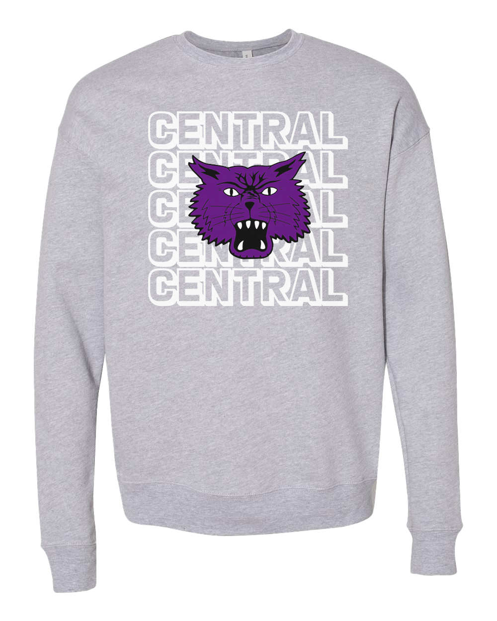 Muncie CENTRAL Bearcats Sweatshirt - Athletic Grey