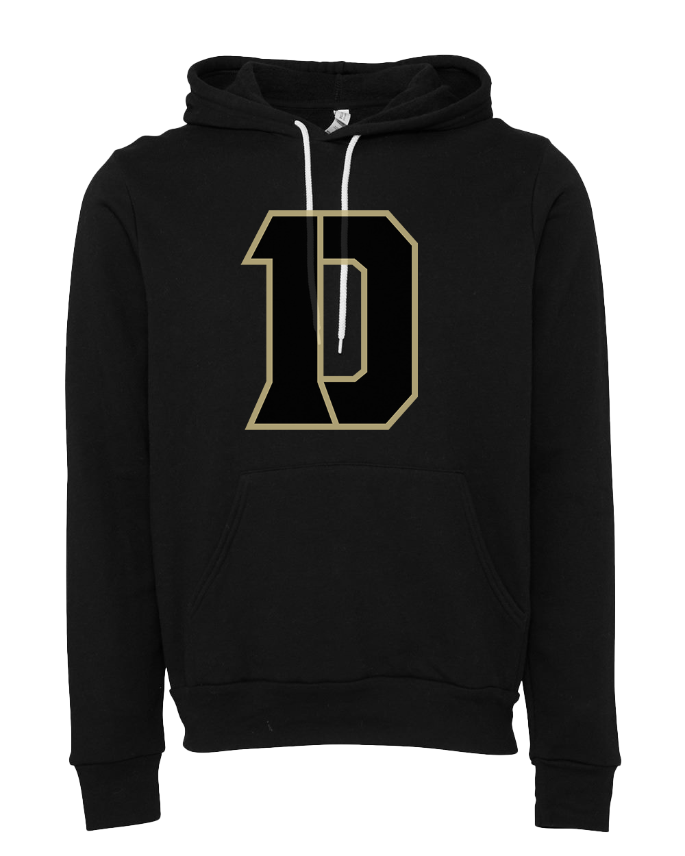 Daleville Broncos D logo Hooded Sweatshirt - Black