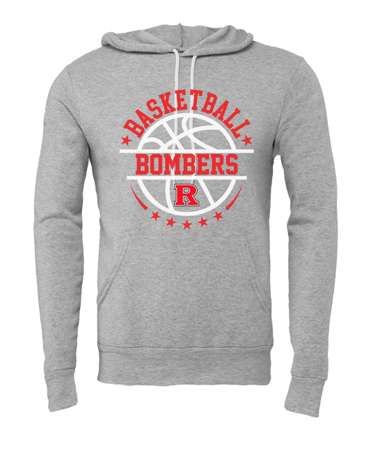Rensselaer Central Bombers Basketball Hooded Sweatshirt - Athletic Heather