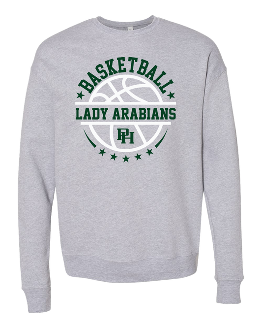 Pendleton Heights Lady Arabians Basketball Sweatshirt - Athletic Heather