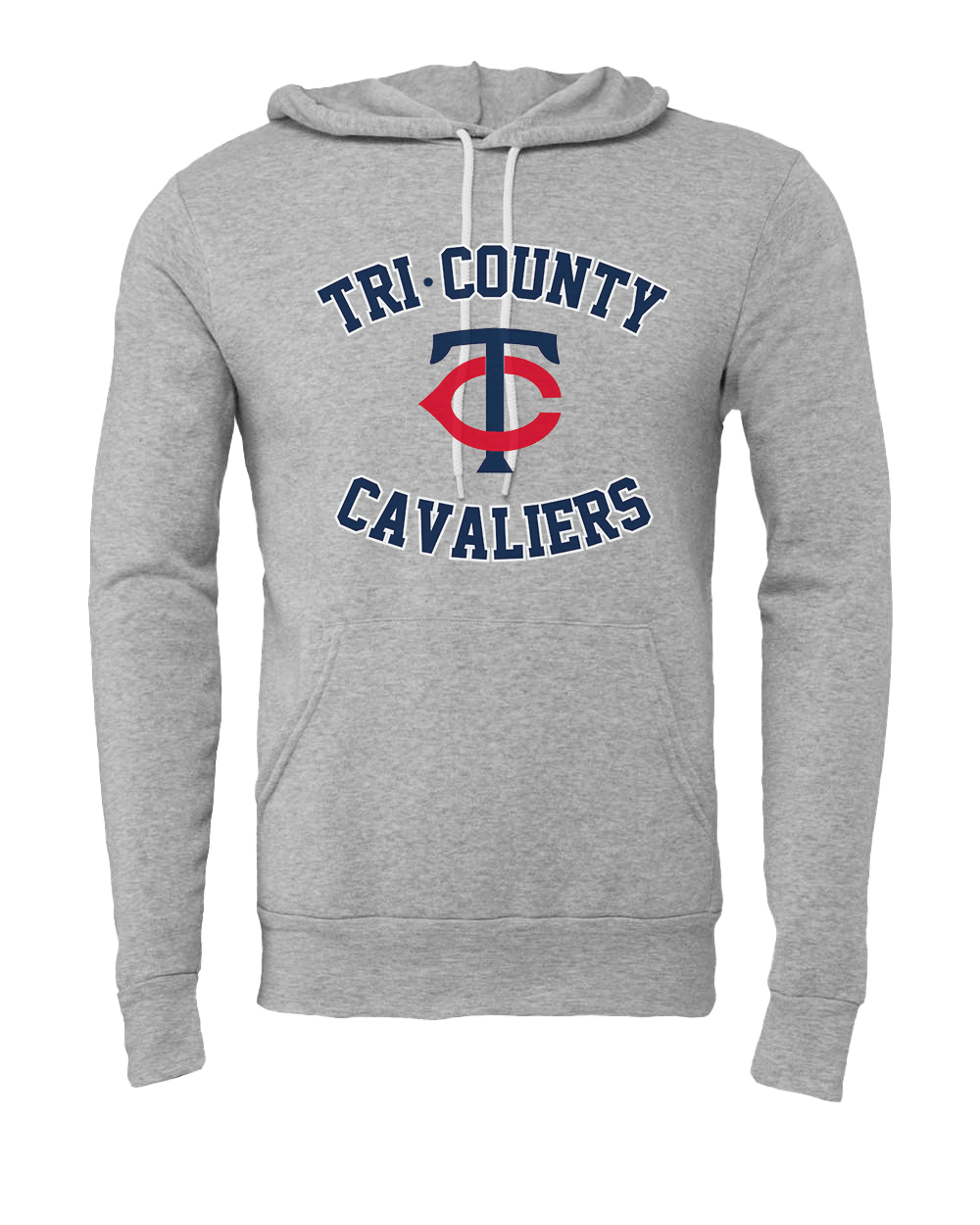 Tri-County Cavaliers Arched Hoodie - Athletic Heather