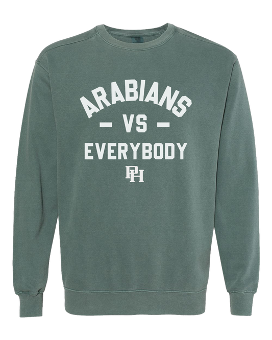 Arabians vs Everybody Crew Sweatshirt - Forest Green