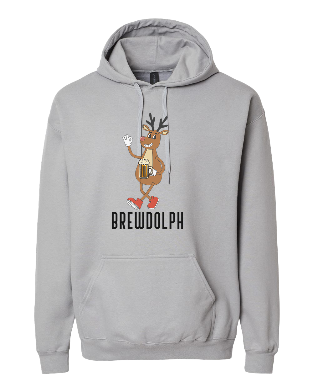Brewdolph Hooded Sweatshirt - Athletic Heather