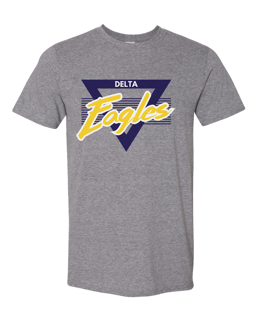Delta Eagles Vintage 90s Tshirt - Graphite Heather