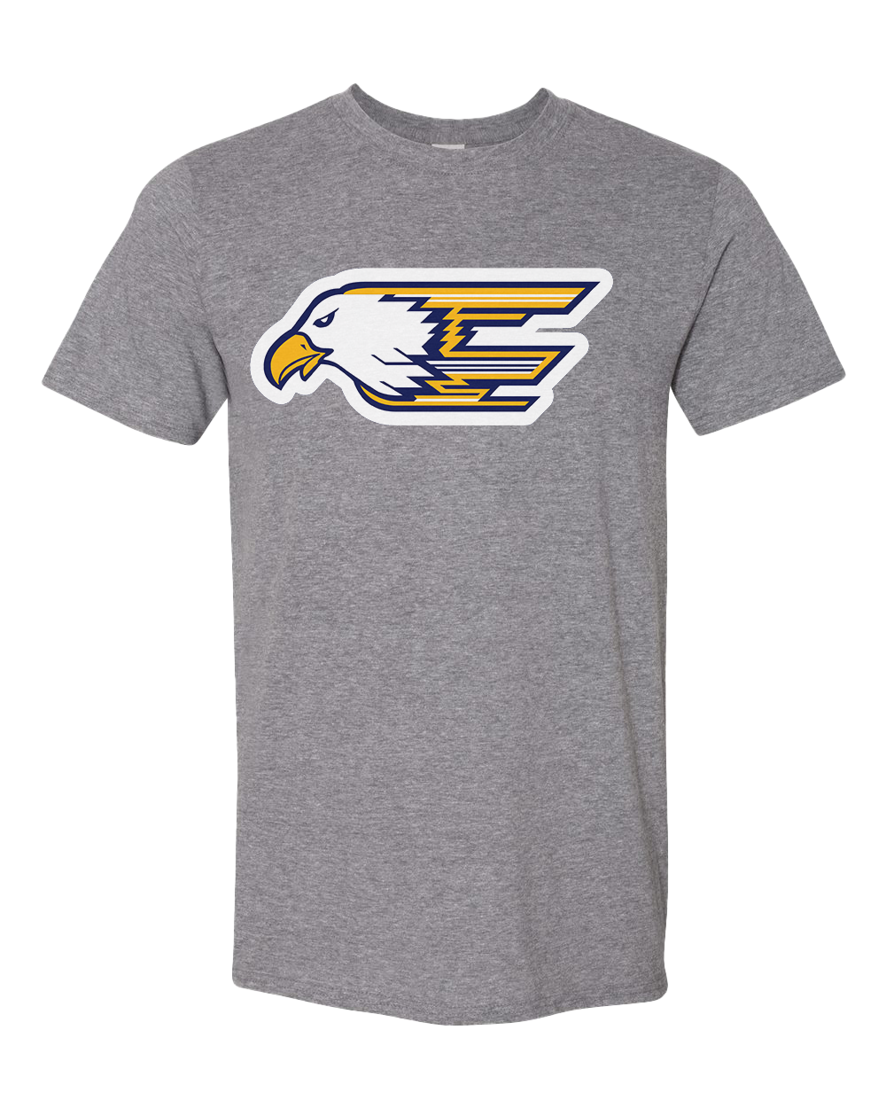 Delta Eagles Plain Logo Tshirt - Graphite Heather