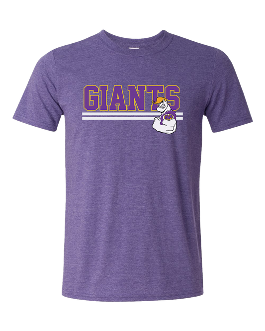 Marion Giants Retro Tshirt - Heather Purple