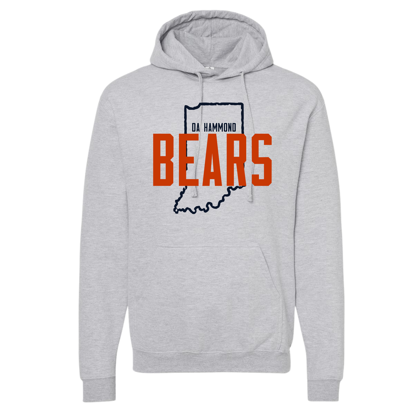 Da Hammond Indiana Bears Hooded Sweatshirt - Ash Grey
