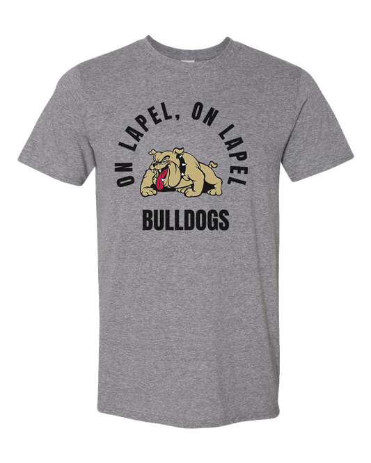 Lapel Bulldogs Fight Song Tshirt - Graphite Heather