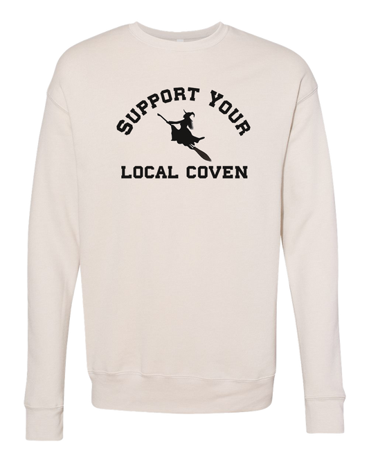 Support Your Local Coven Sweatshirt - Heather Dust