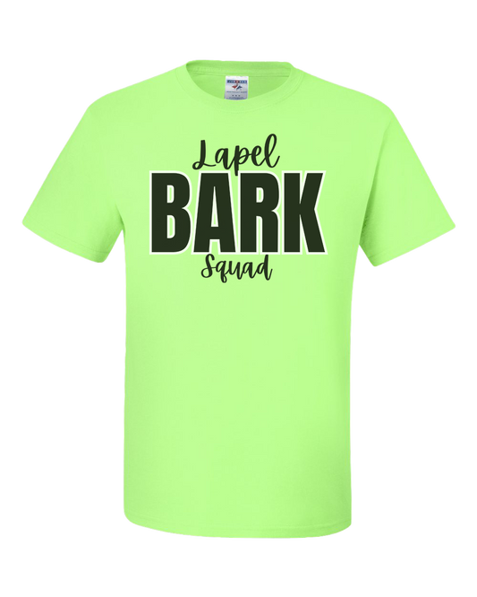 Lapel Bark Squad Tshirt - Neon Green