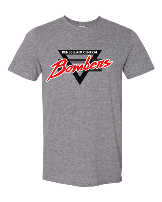 Rensselaer Central Bombers Retro 90s Tee - Graphite Heather