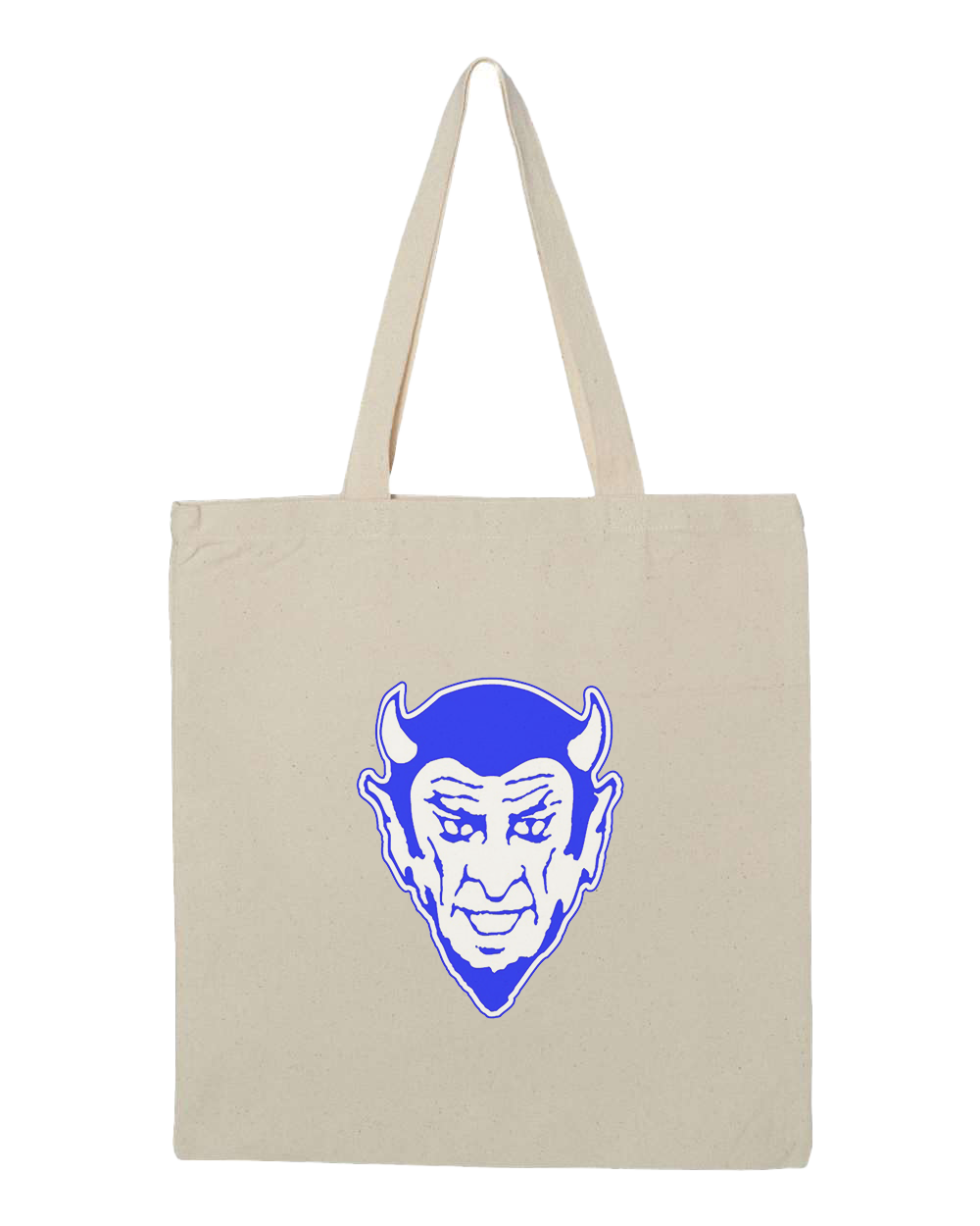 Tipton Blue Devils Canvas Tote - Natural