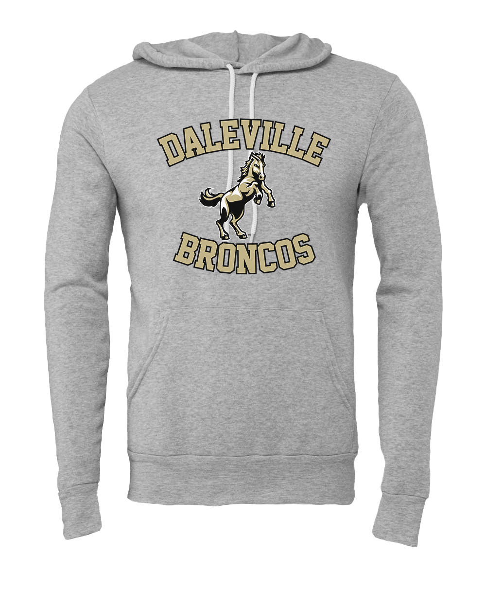Daleville Broncos Hooded Sweatshirt - Athletic Heather