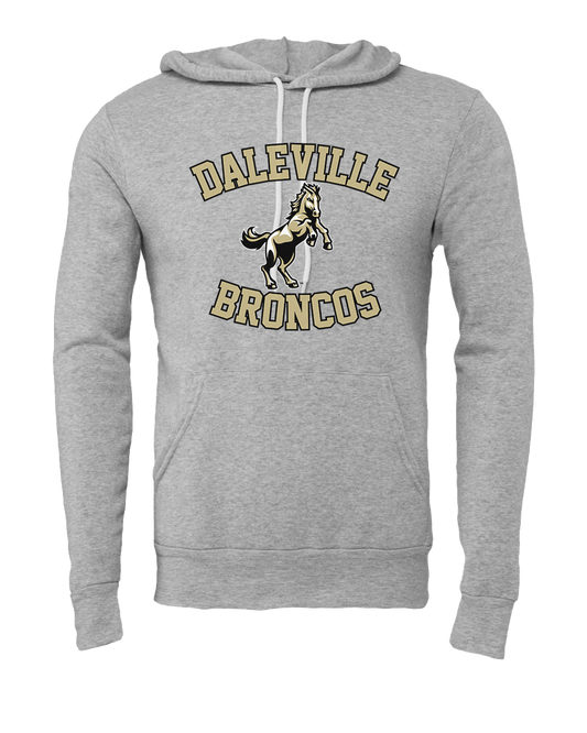 Daleville Broncos Hooded Sweatshirt - Athletic Heather