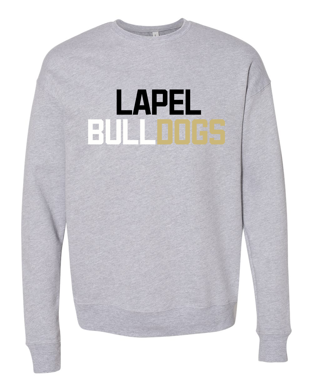 Lapel Bulldogs Multi Crew Sweatshirt - Athletic Heather