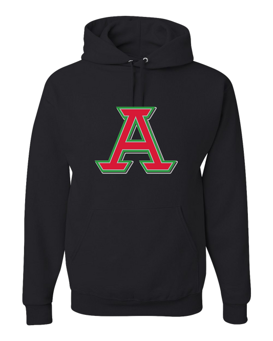 Anderson "A" Indians Hooded Sweatshirt - Black