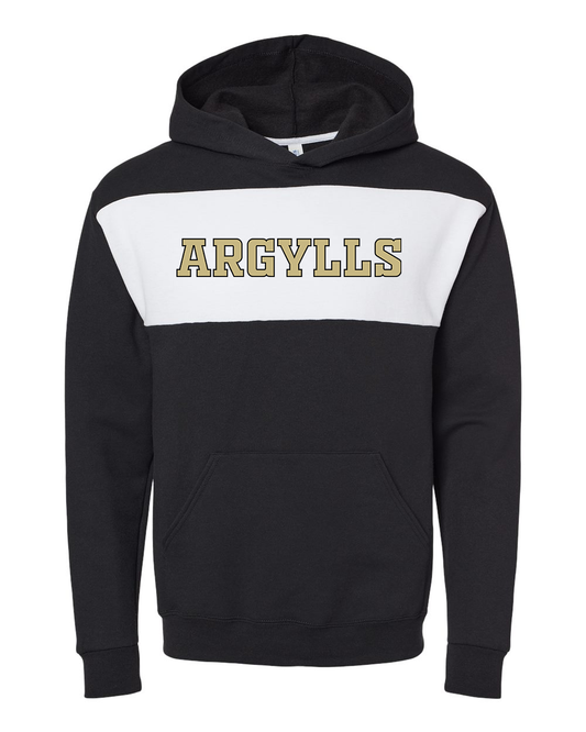 Madison Grant Argylls Colorblock Hooded Sweatshirt - Black