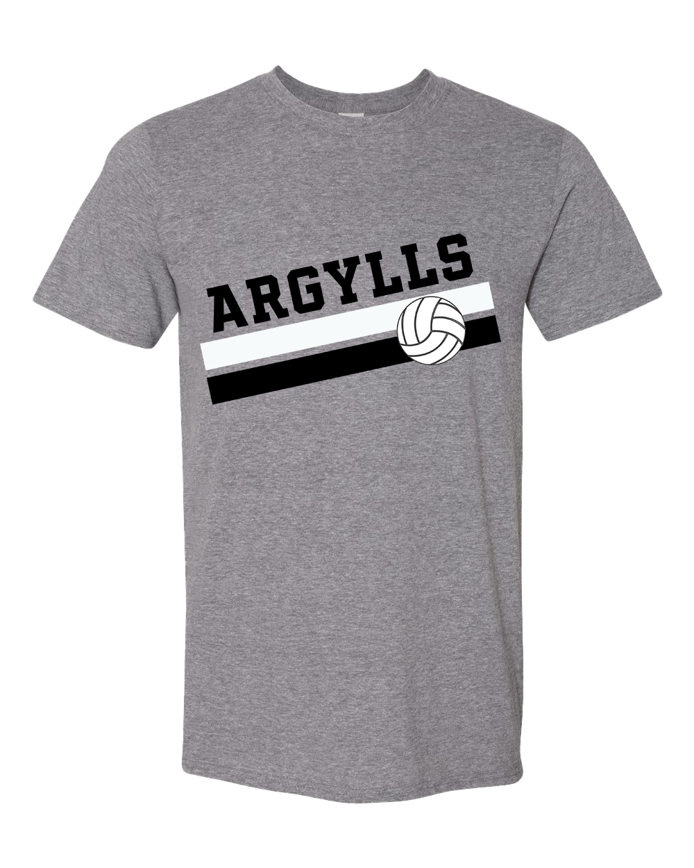 Argylls Volleyball Championship Tshirt - Graphite Heather
