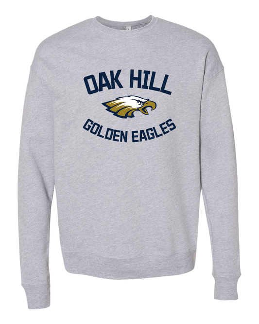 Oak Hill Golden Eagles Arched - Athletic Heather