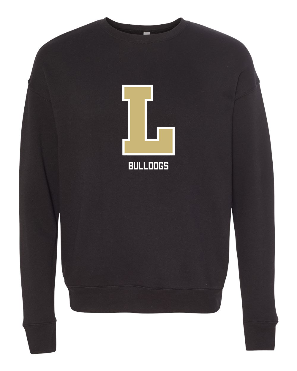 Lapel Bulldogs L Crew Sweatshirt - Black