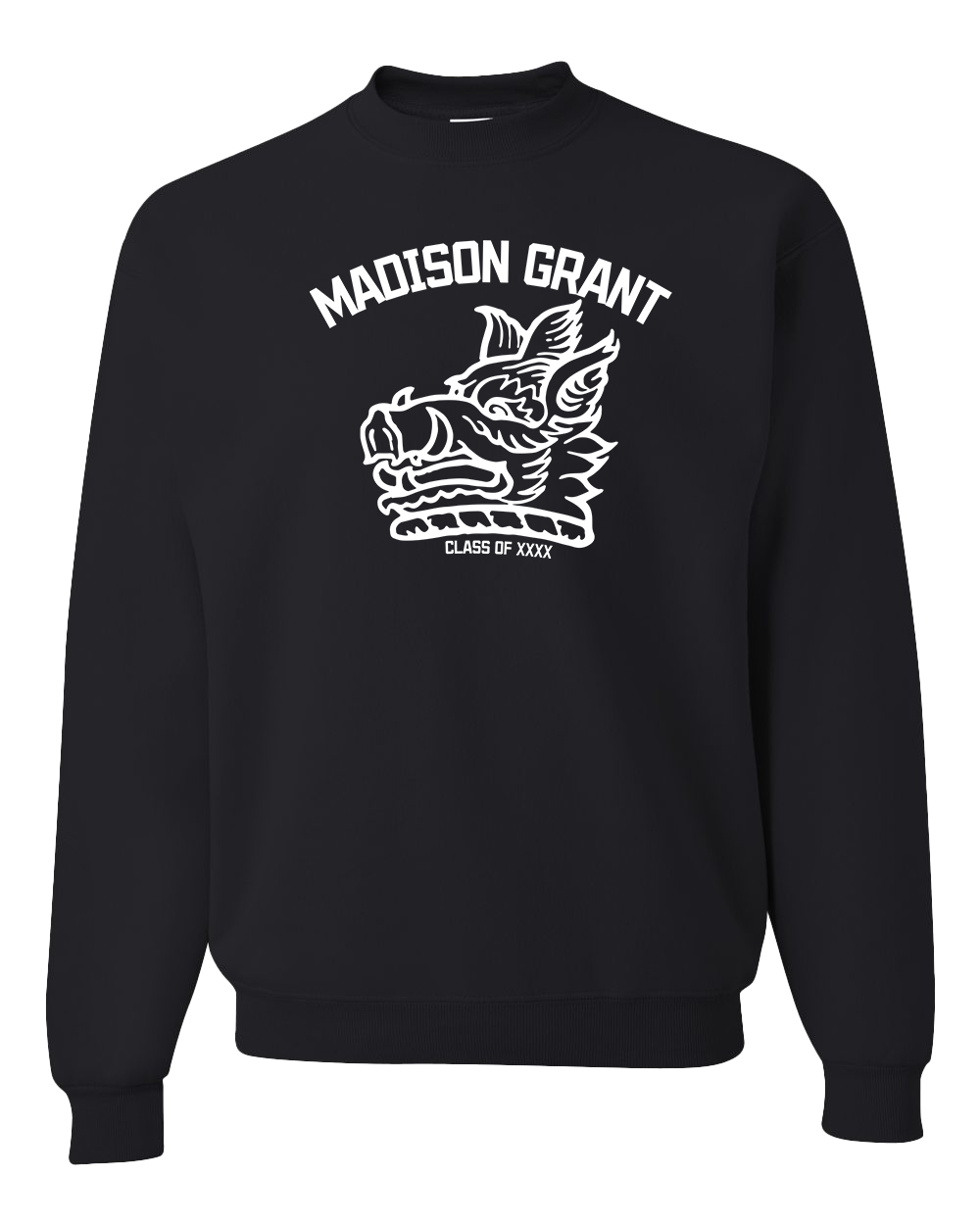 Customizable Madison Grant Argylls Crew Sweatshirt - Class Year
