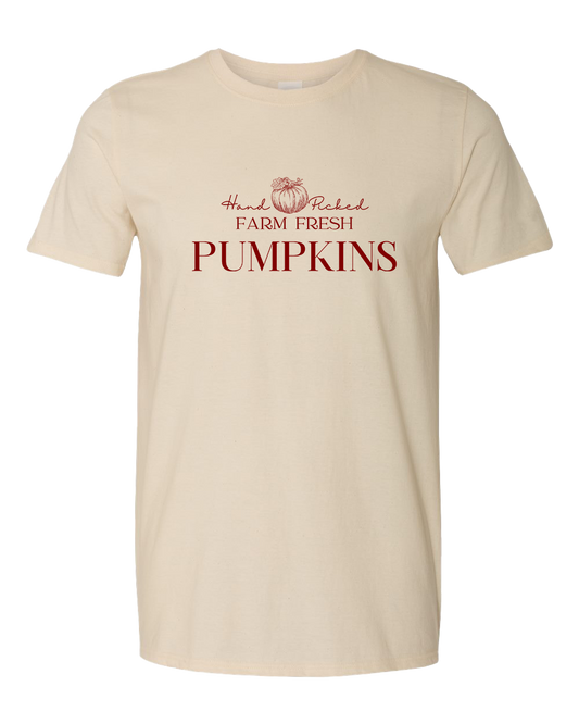Farm Fresh Pumpkin T-Shirt - Natural