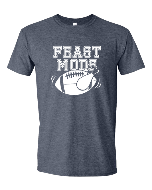 Feast Mode Tshirt - Heather Navy