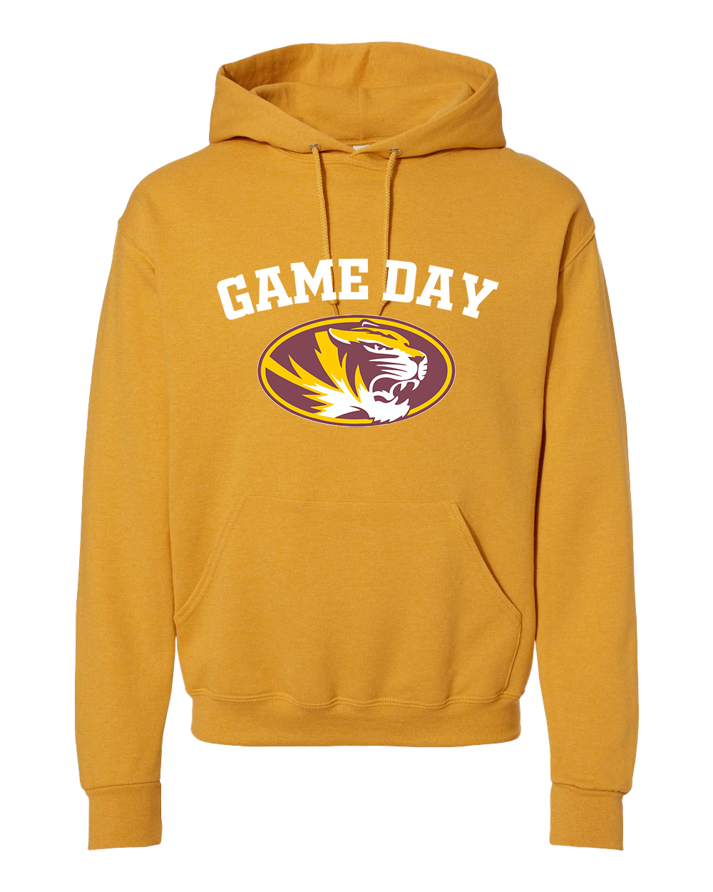 Tigers Game Day Hooded Sweatshirt - Mustard