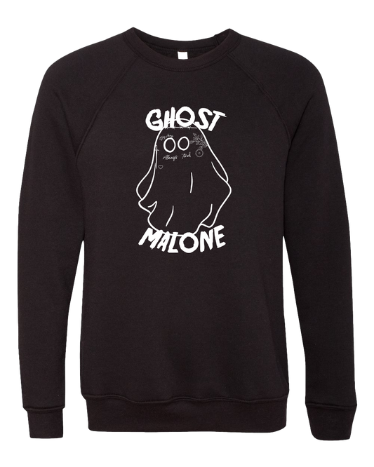 Ghost Malone Crew Sweatshirt - Bella Canvas - Black