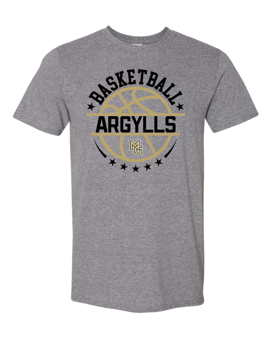 MG Argylls Basketball Tshirt - Graphite Heather