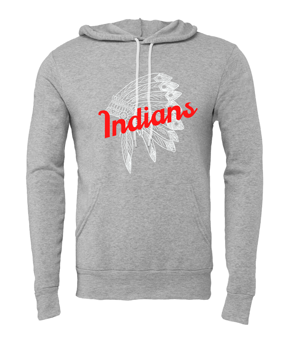 Ole Miss Indians Tribal Hood - Athletic Grey