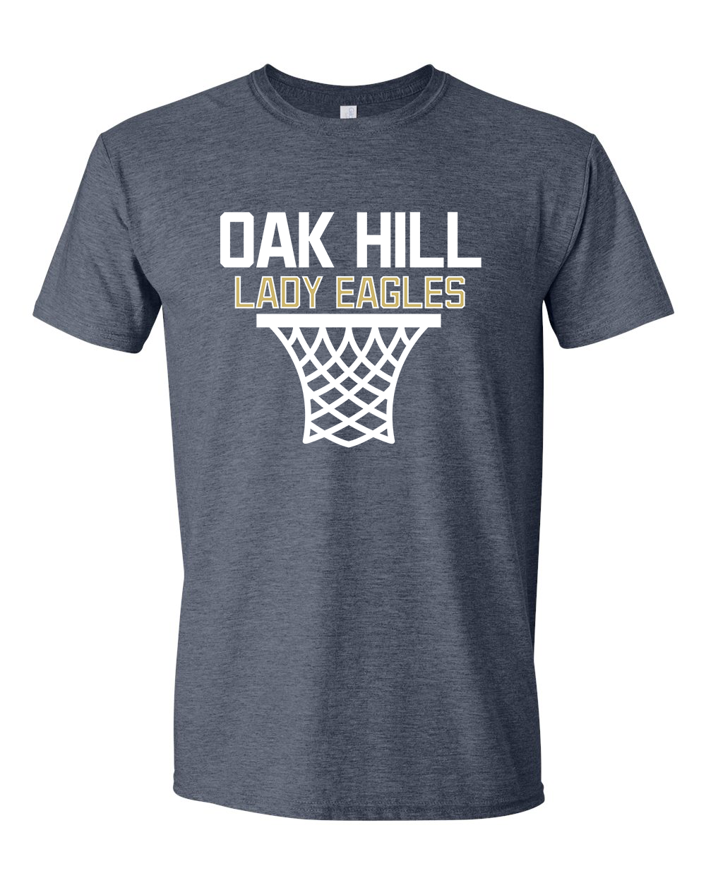 Oak Hill Lady Eagles Basketball Tshirt - Navy Heather