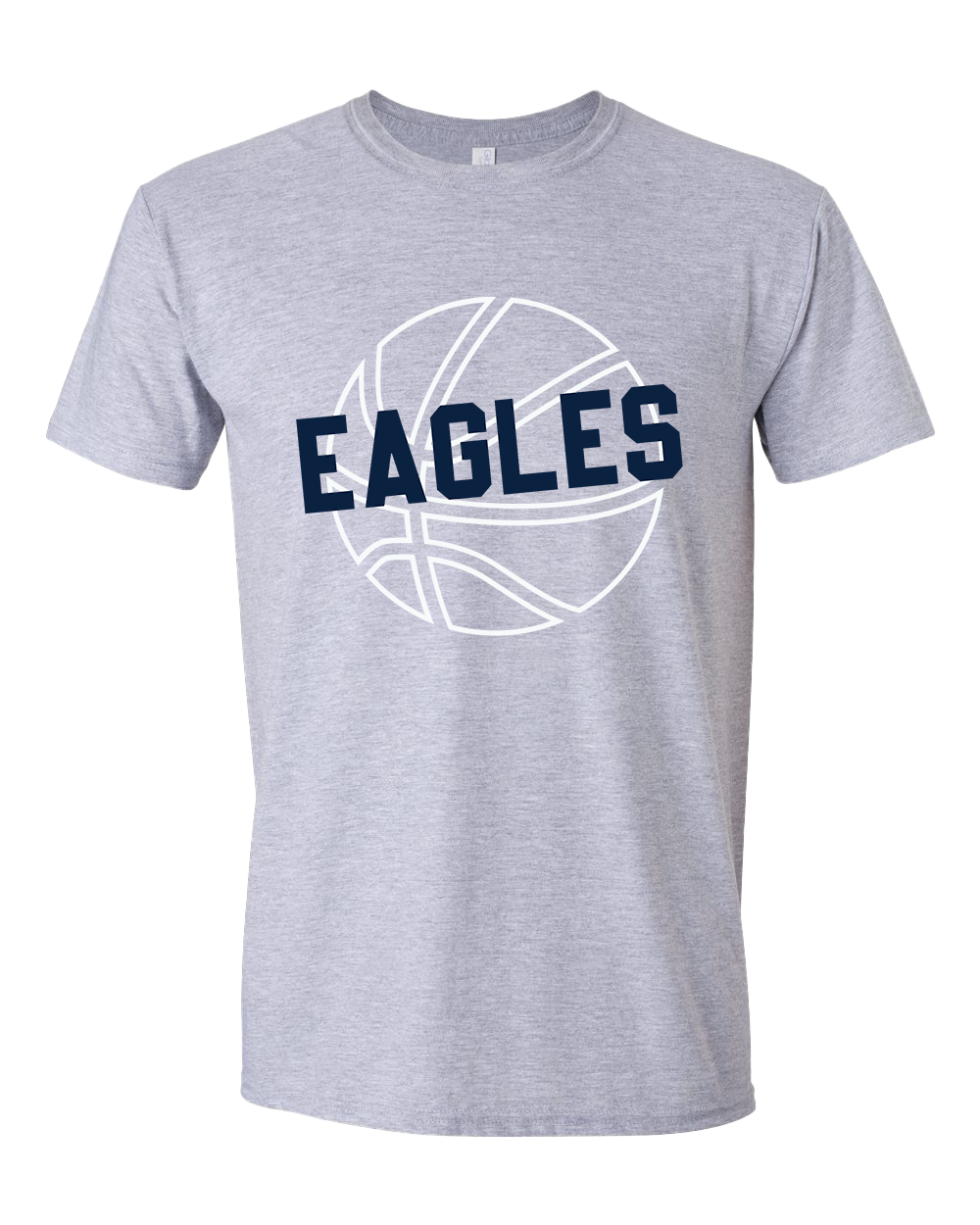 Oak Hill Eagles Basketball Tshirt - Sports Grey