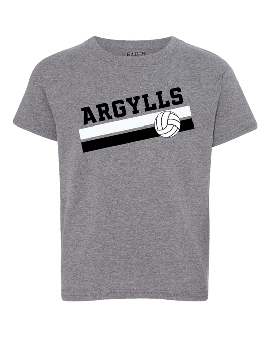 Youth Argylls Volleyball Championship Tshirt - Graphite Heather