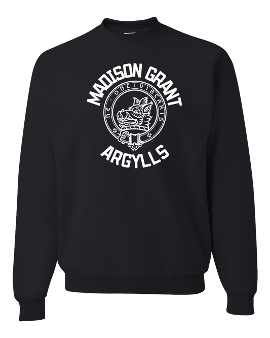 Vintage Madison Grant Argylls Seal Sweatshirt - Black