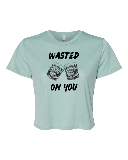 Wasted on You Cropped Tshirt - Various Colors